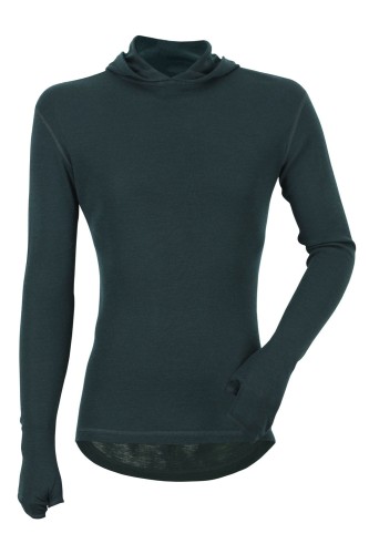 Koszulka z długim rękawem, kapturem i łapkami Merino Wool, CECIRE 060813